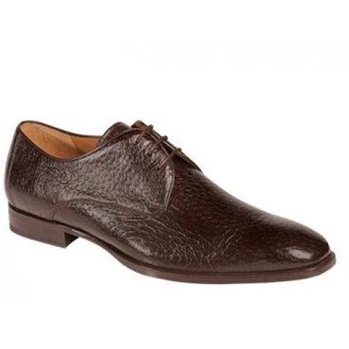 Mezlan "Escorial" Brown Genuine Textured Wild Boarskin Oxford Shoes 6031-WB